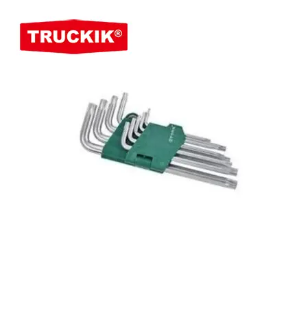 High-end 9-piece metric medium-length hex key set
